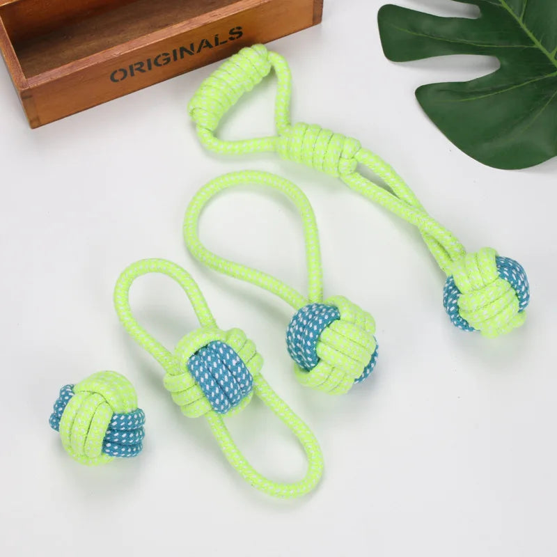 Dog Rope Chew Toy – Interactive Cotton Rope Toy for Dogs