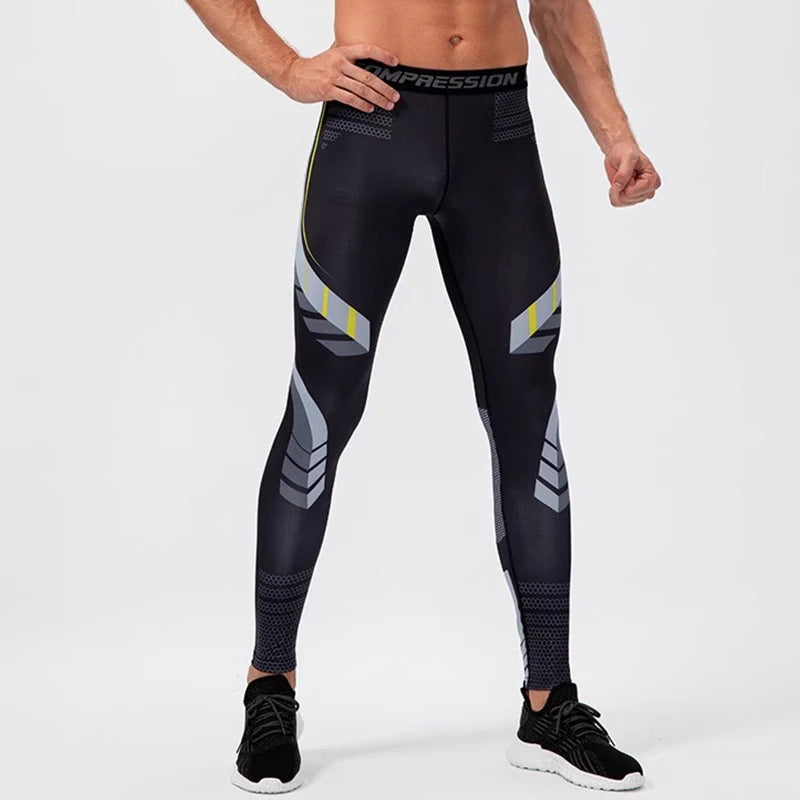 Men's Compression Leggings – Gym Training Tights & Sports Pants