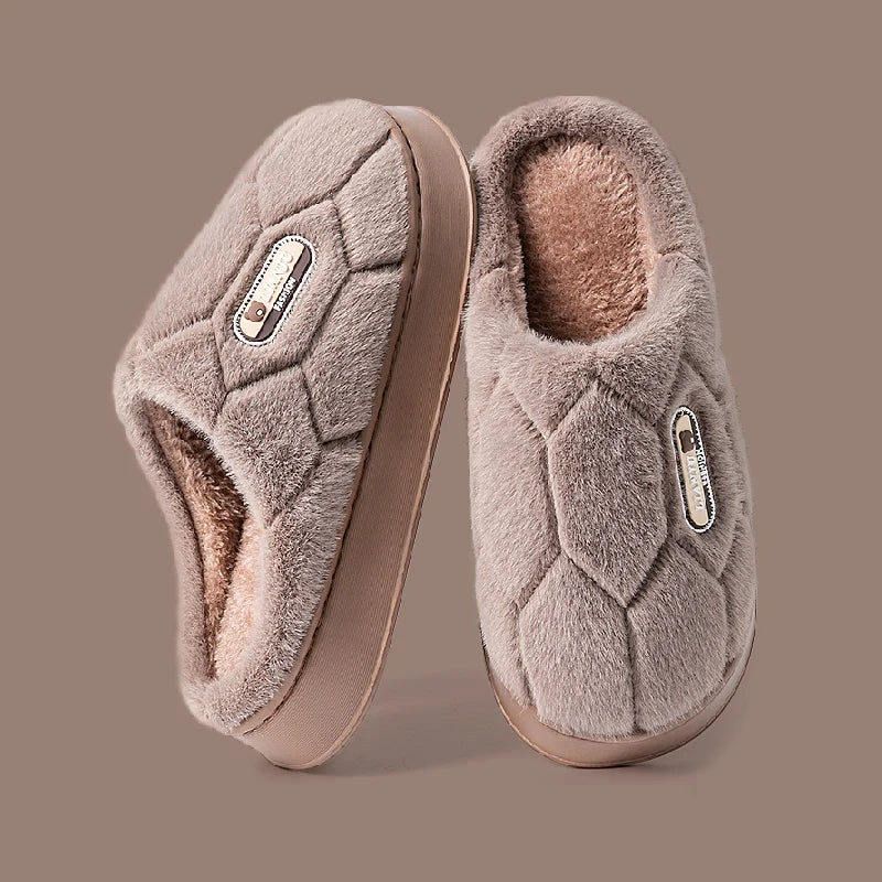 Trend Winter Couple Indoor Non-Slip Men Women Flip Flops Warm Slippers Home Slides Casual Bedroom