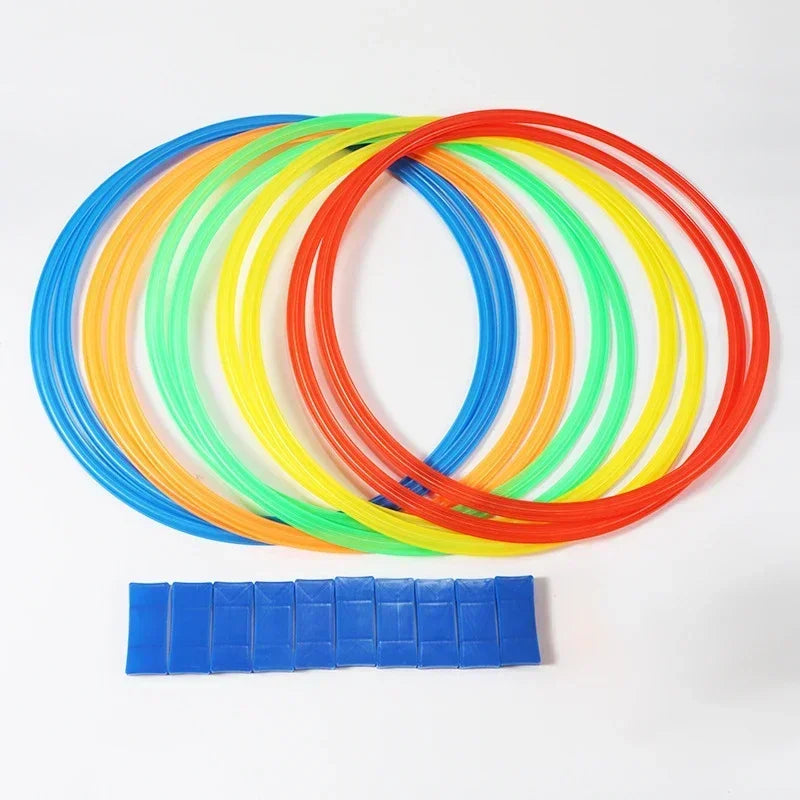 Kids Agility Jump Ring Set – Outdoor Sport Hoops with Connectors