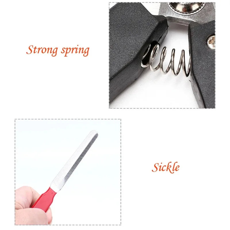 Pet Nail Clippers with File – Stainless Steel Dog & Cat Grooming Set