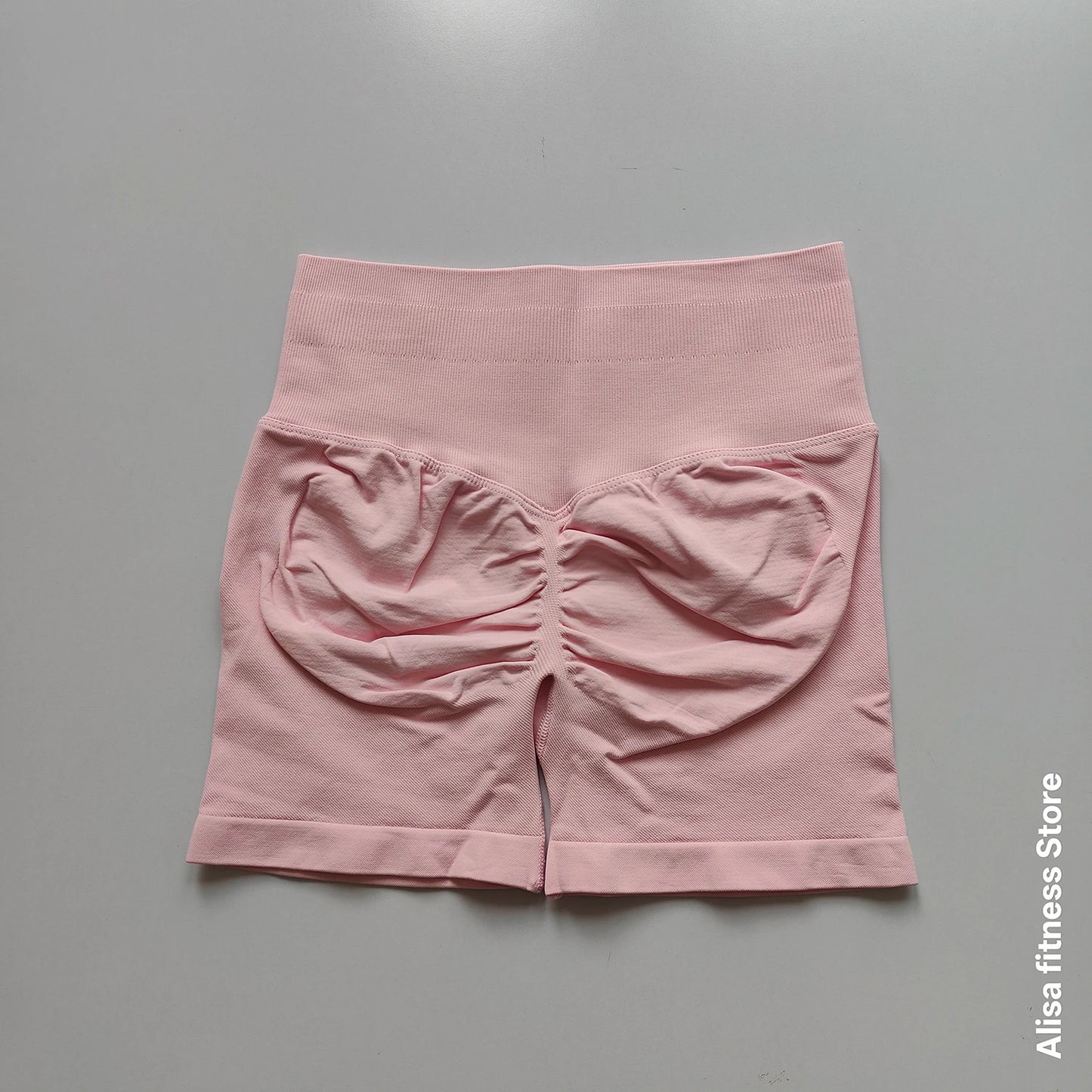High-Waist Seamless Yoga Shorts – Women's Tummy Control Biker Shorts
