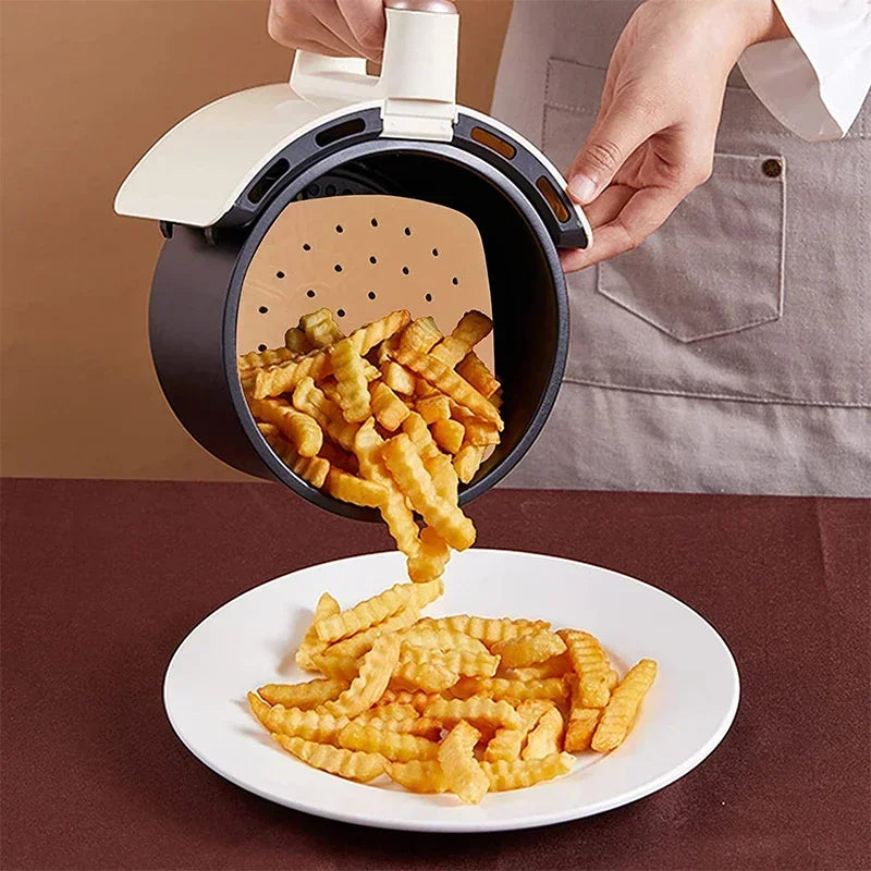 Air Fryer Parchment Paper Liners – Square Perforated