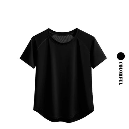 Women's Quick-Dry Workout T-Shirt Short Sleeve Gym Top