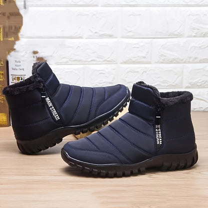 Waterproof Fur-Lined Snow Boots – Unisex Winter Ankle Boots