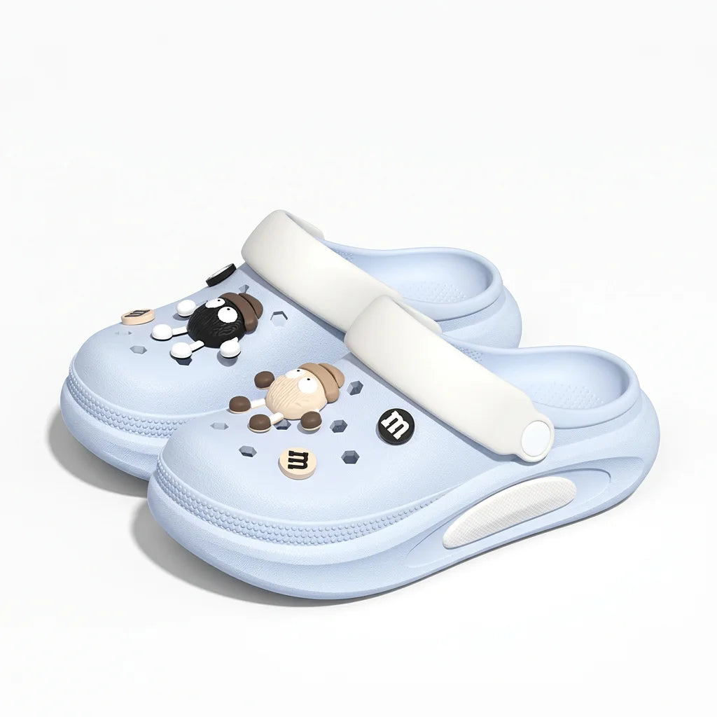 Women's 3D Charm Clogs – Cushioned EVA Garden Sandals