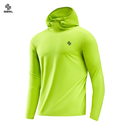 Lightweight Hooded Sports Top – Breathable Long Sleeve Hoodie