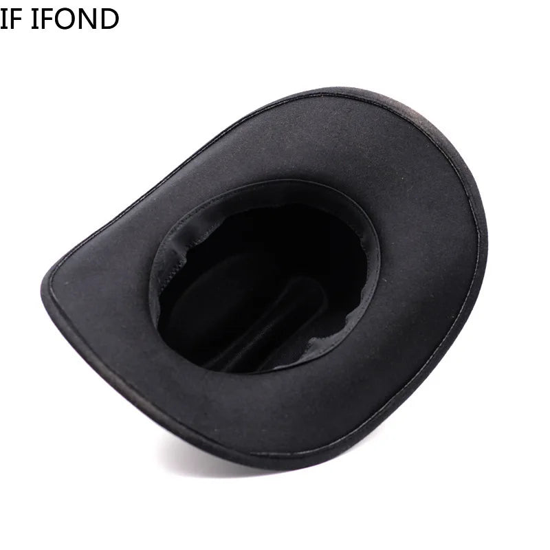 Wide Brim Cowboy Hat – Vintage Western Felt Hat for Men & Women