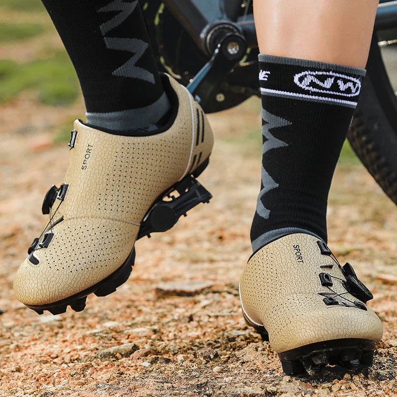 MTB Cycling Shoes Men SPD Cleat Mountain Bike Shoe Breathable