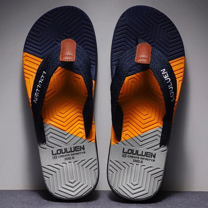 Men Flip Flops Summer Beach Breathable Casual Slippers Outdoor