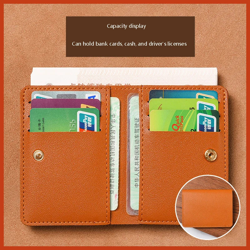 Slim Bifold Card Wallet with Driver's License Window
