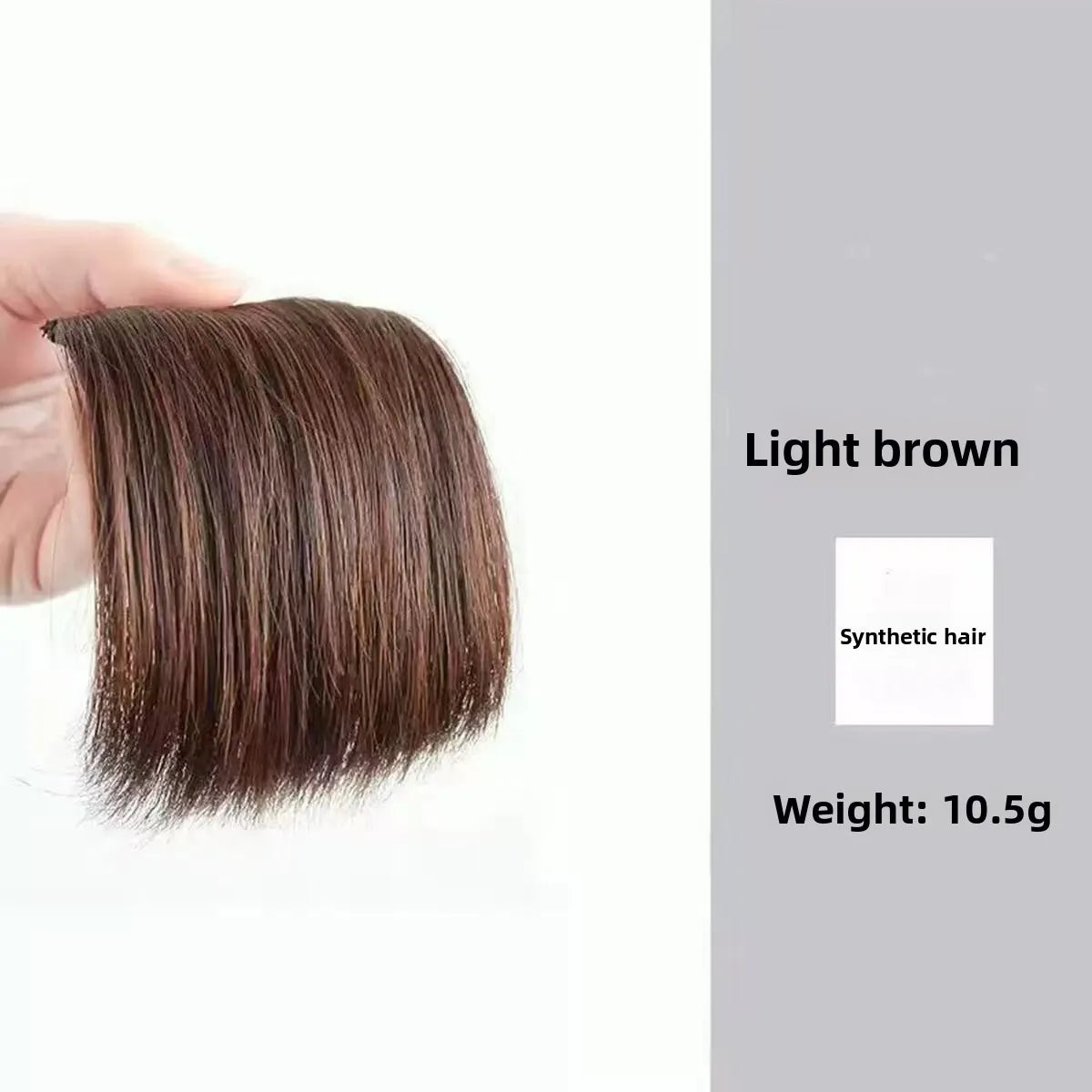 Synthetic Short Straight Pad Invisible Hair Extension Lining Top Side Cover Hairpiece Women