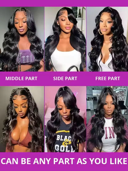 Body Wave Lace Front Wig Human Hair 13x6 HD Lace 200%-250% Density 16-42 Inch