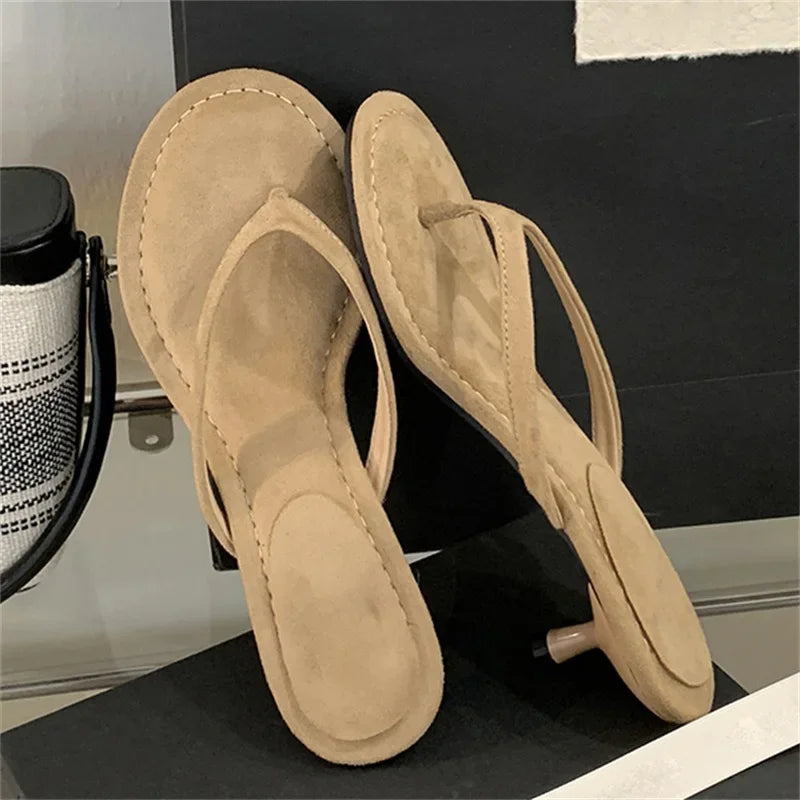 Low Heel Toe-Ring Sandals for Women – Elegant Summer