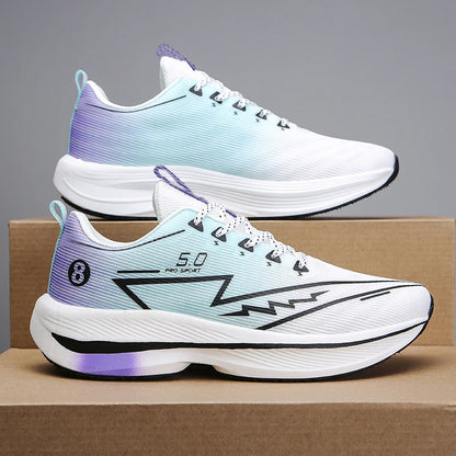 Carbon Plate Running Shoes – Soft Cushion Shock-Absorbing Unisex Sneakers