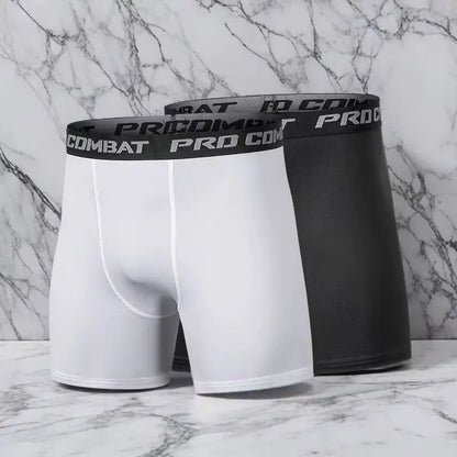 Men's Quick-Dry Compression Athletic Shorts – Moisture-Wicking Boxer Briefs