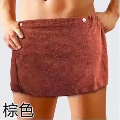 Men's Wearable Bath Towel Wrap – Absorbent Beach & Swim Skirt