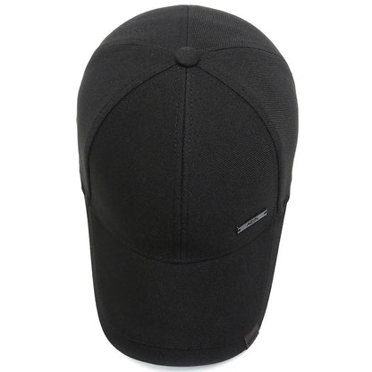 Baseball Cap with Metal Label – Unisex Adjustable Hip Hop Hat