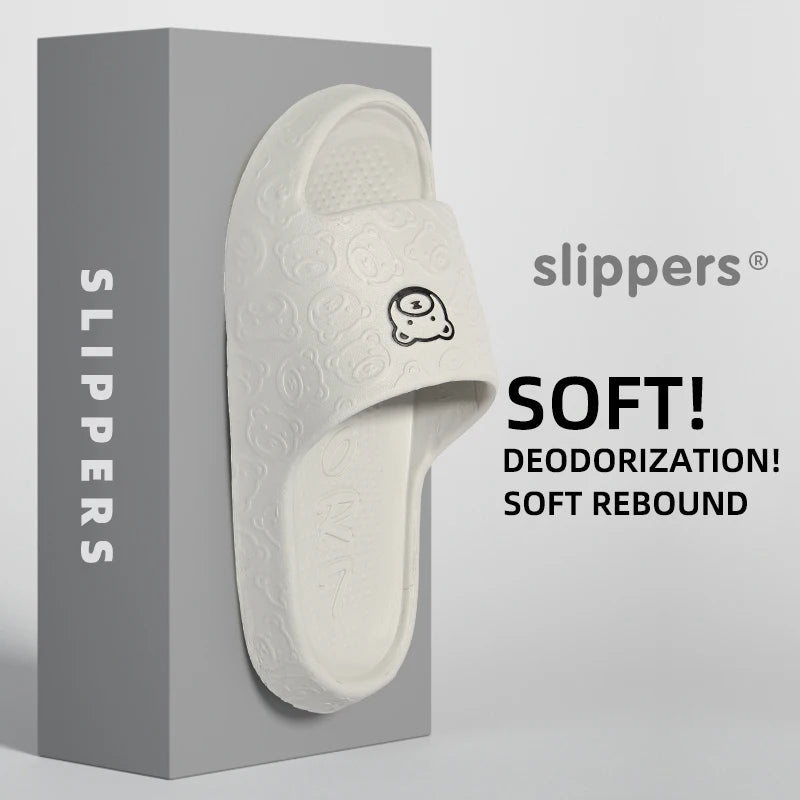 Non-Slip Slippers Female Outer Wear Bathroom Indoor Home Sandals Summer Eva