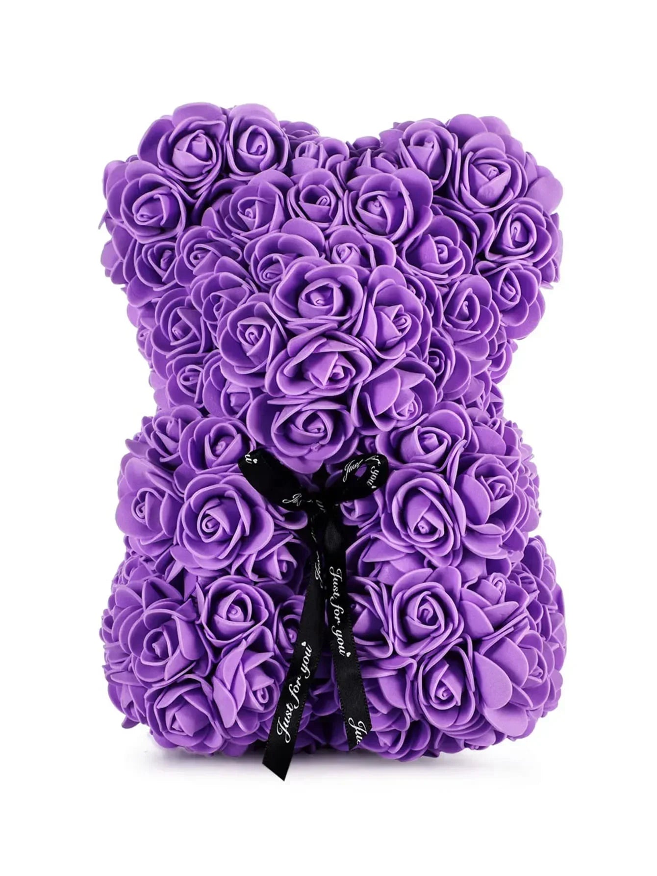 Rose Teddy Bear with LED Lights Artificial Flower Gift