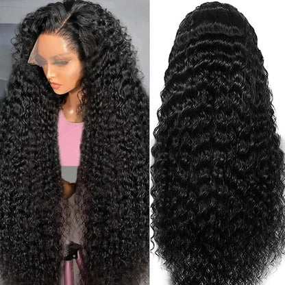 Natural Deep Wave Human Hair Wigs 40 Inch Extra Long 13x4 13x6 Hd Lace Frontal Design 250 Density