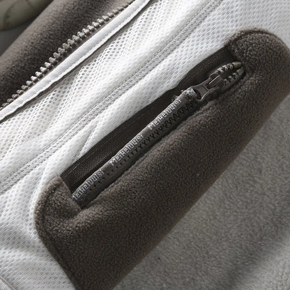 Men's Thick Polar Fleece Jacket – Full-Zip Warm Outdoor Winter Coat