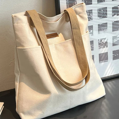 Large Canvas Tote Bag – Women's Everyday Shoulder Handbag