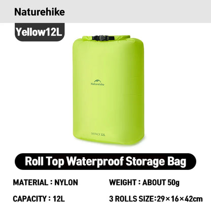 Naturehike Waterproof Dry Bag – Lightweight Roll Top Storage Sack