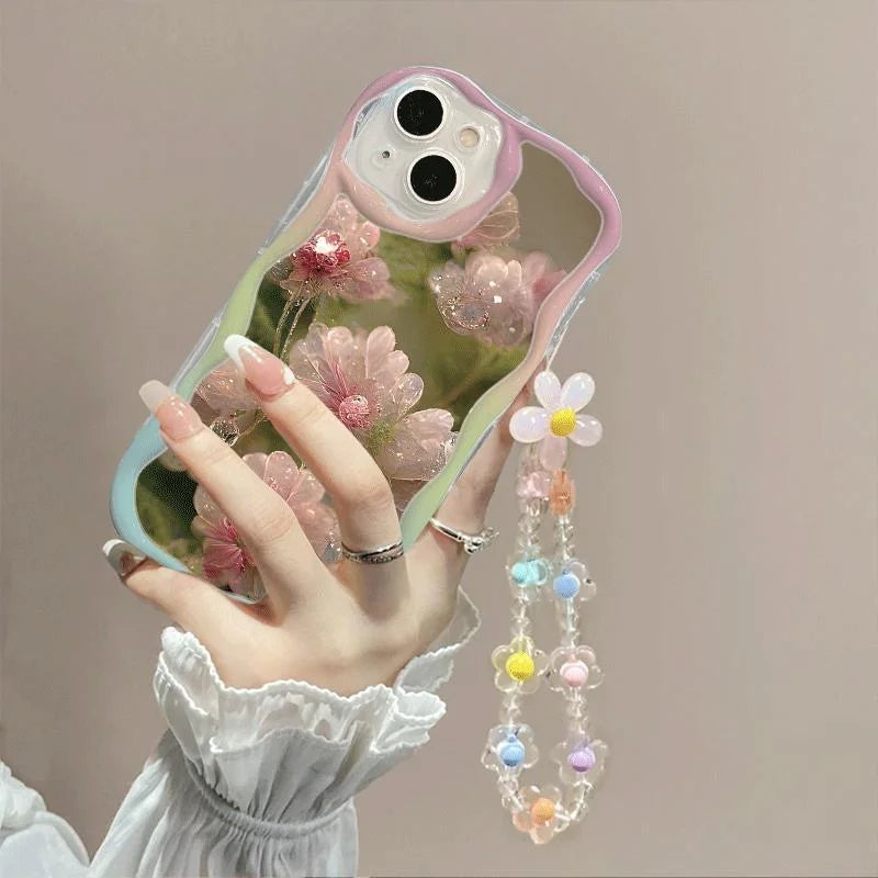 Flower Bracelet Wrist Chain Strap  iPhone Case