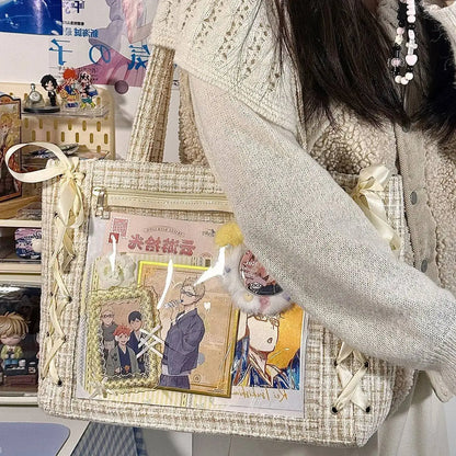 Ita Bag Transparent Window Tote – Y2K Kawaii Crossbody Shoulder Bag