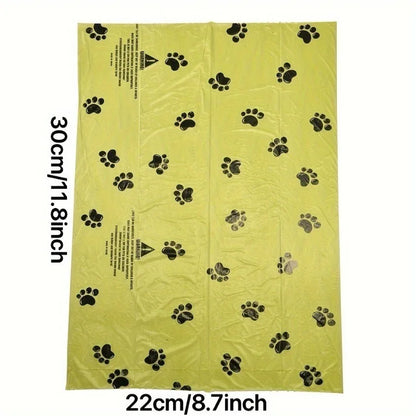 Dog Poop Bags – Extra Thick Leak-Proof Pet Waste Bags with Paw Print