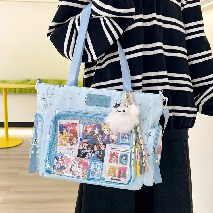 Ita Bag Transparent Window Tote – Y2K Kawaii Crossbody Shoulder Bag