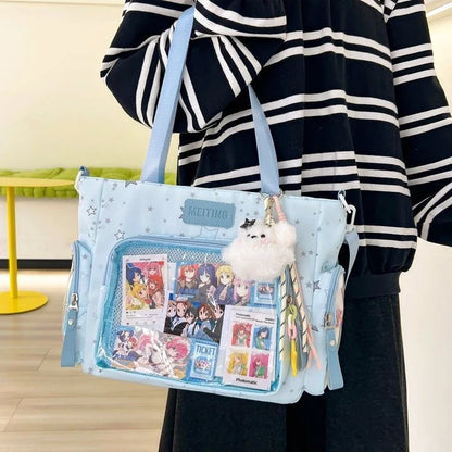 Ita Bag Transparent Window Tote – Y2K Kawaii Crossbody Shoulder Bag
