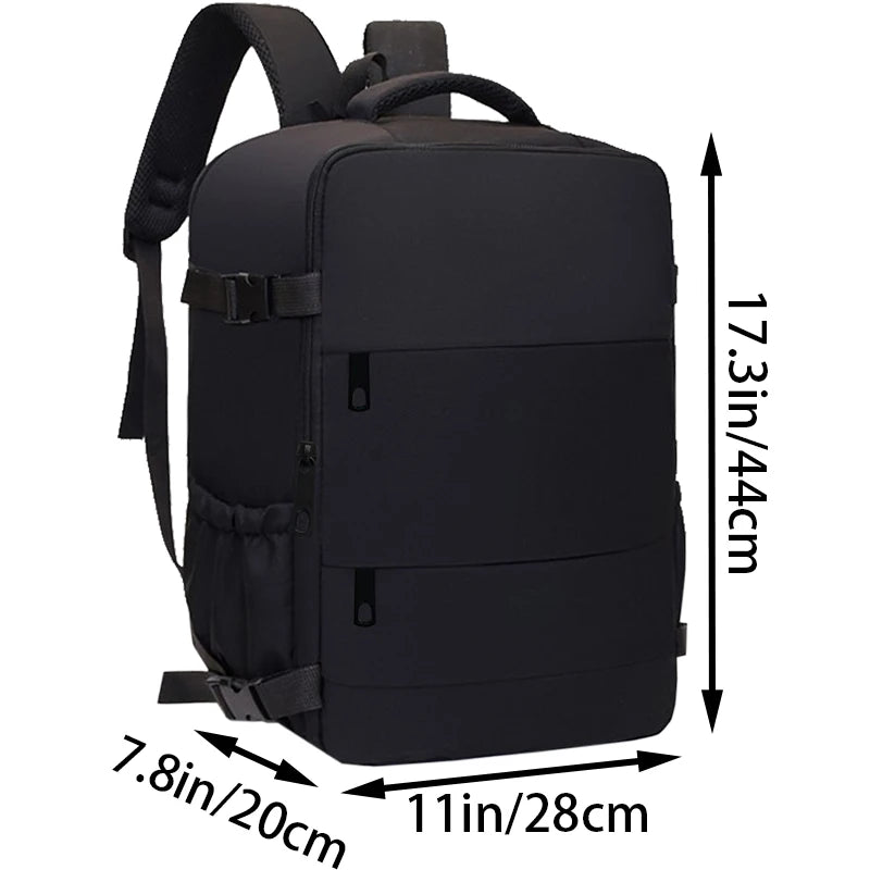 Multi-Pocket Lightweight Backpack with Adjustable Straps