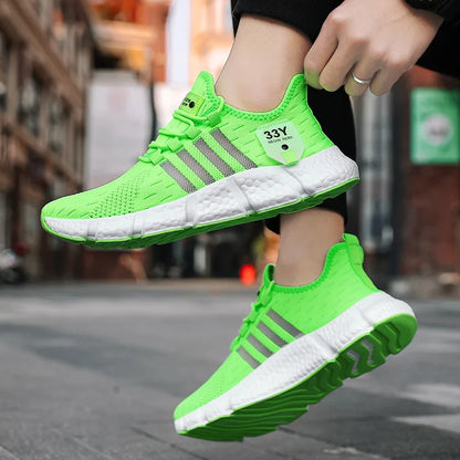 Men's Breathable Mesh Sneakers – Lightweight Walking Shoes Plus Size