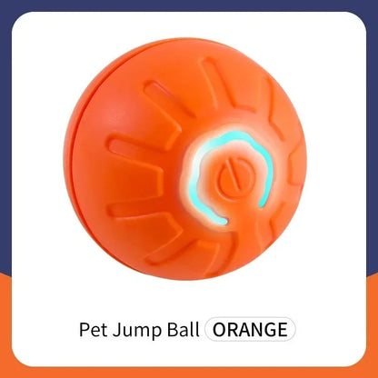 Interactive Smart Pet Toy Ball – Auto Rolling, RGB Lights, USB Rechargeable for Dogs & Cats