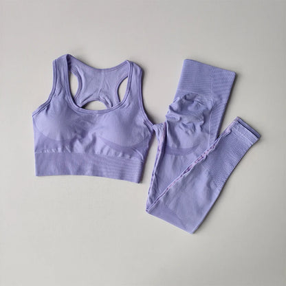 Women's 2-Piece Yoga Set – Sports Bra & High-Waist Leggings