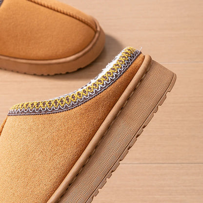 Women S Plush Slippers Winter Warm House Shoes Thick Eva Sole Indoor Outdoor Use Cozy Non-Slip