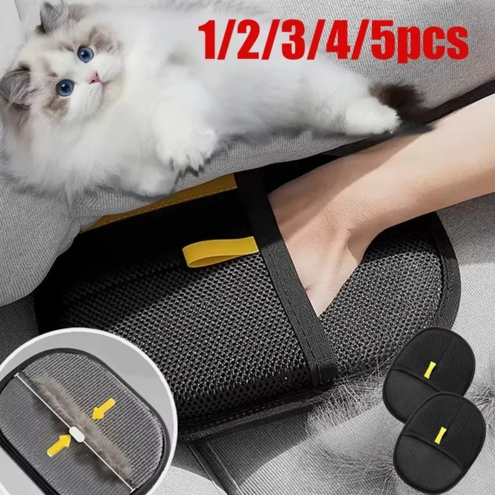 Pet Hair Remover Glove – Double-Sided Deshedding Brush for Dogs & Cats