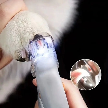 Professional Pet Nail Clipper with LED Light & Magnifier
