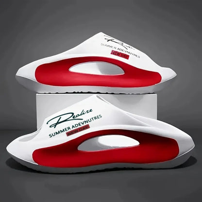 Men's Lightweight EVA Slide Sandals – Graphic Print Summer Slippers