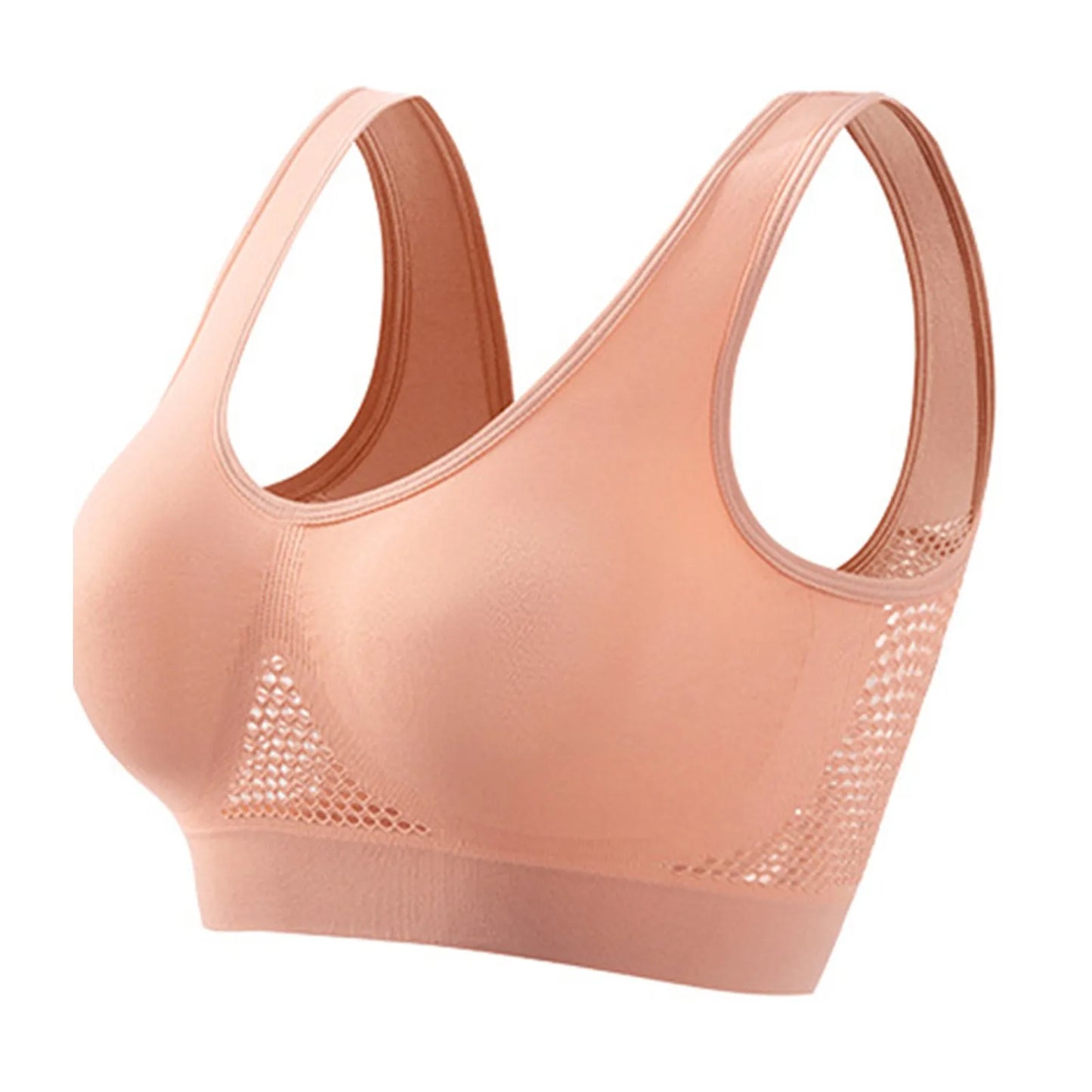 Seamless Sports Bra – High Support, Shockproof, Breathable Mesh