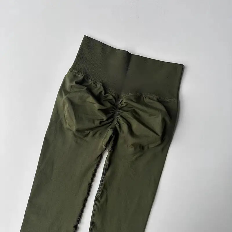 Seamless High-Waist Yoga Leggings – Scrunch Butt Lift Pants for Women