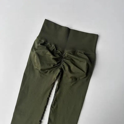 Seamless High-Waist Yoga Leggings – Scrunch Butt Lift Pants for Women