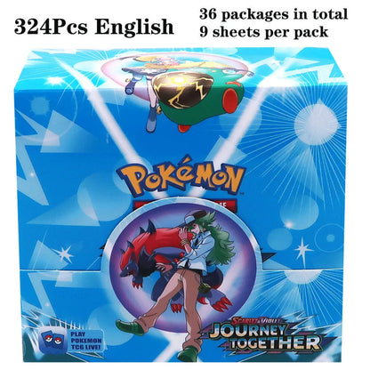 324pcs Pokemon Tcg Sword Shield Tempest Bonds Booster Box Trading Card Game Kids Toys Board