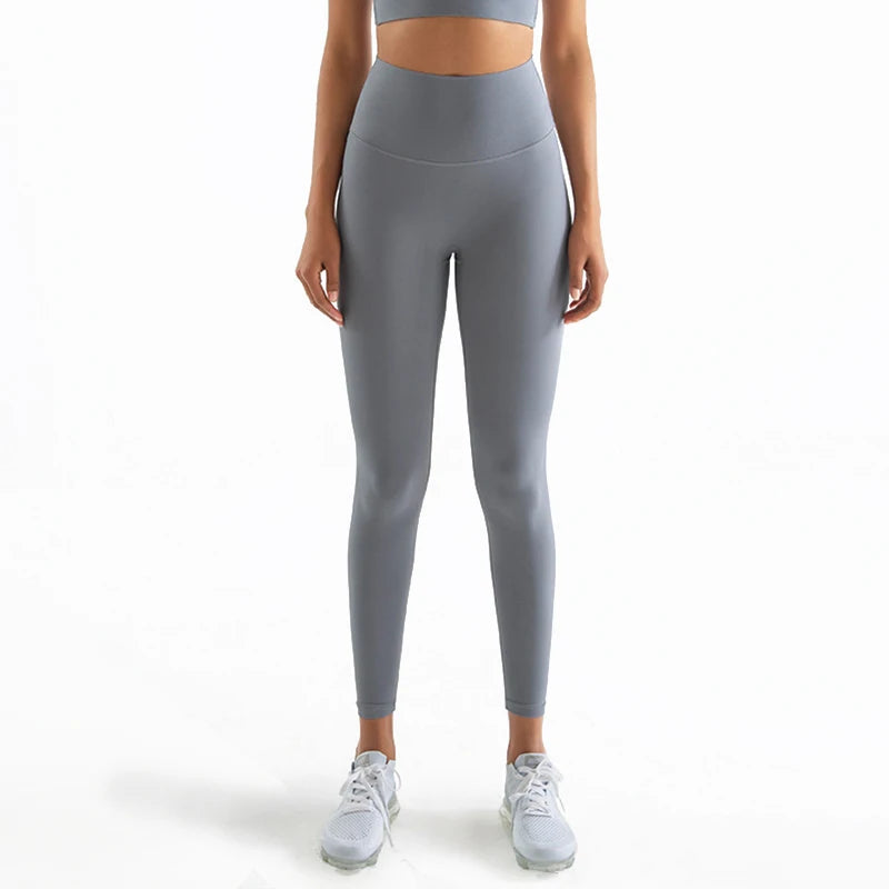 Women's Nylon Yoga Pants – Gym Leggings with Elastic Waist