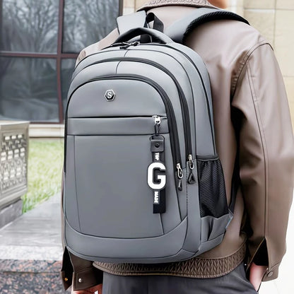Oxford Laptop Backpack – Durable Multi-Zipper Work Bag for Men & Women