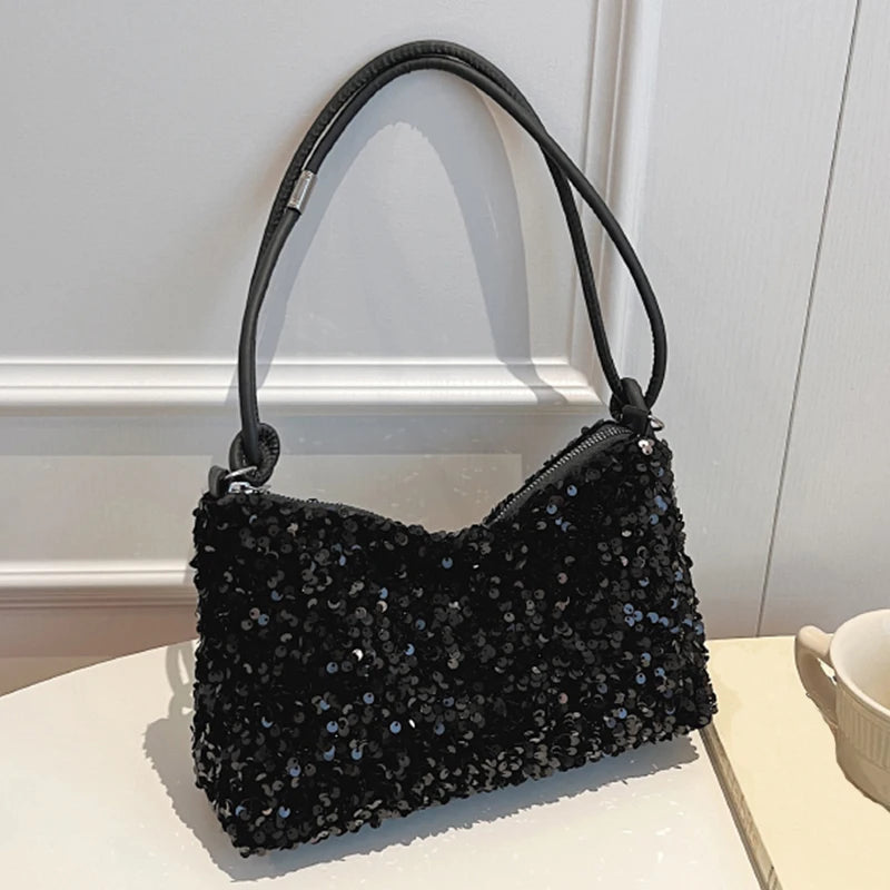 Sequin Underarm Bag – Trendy Mini Shoulder Bag for Women