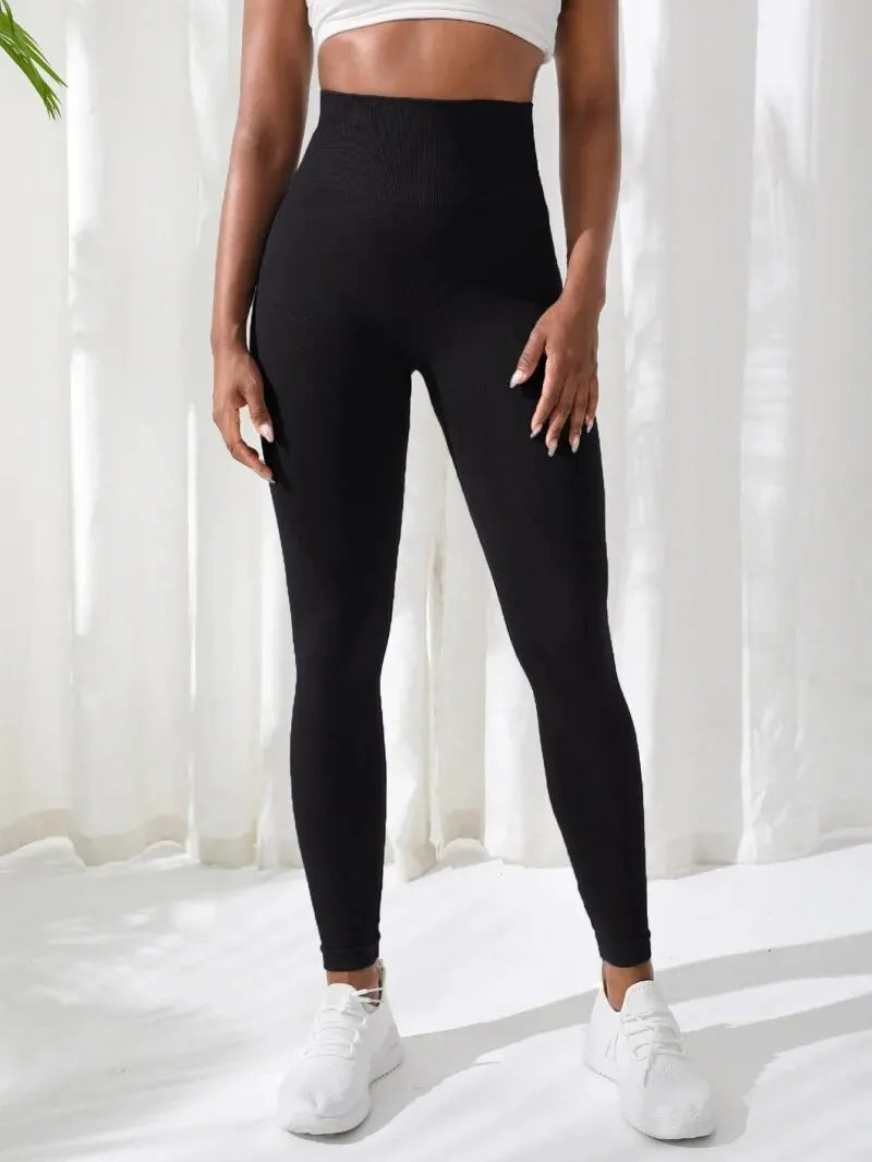 Seamless Yoga Leggings for Women – High Waist Gym Fitness Pants