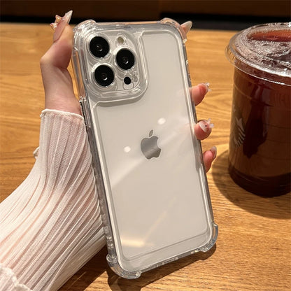 Luxury Shockproof Transparent Case Iphone 17 16 15 14 13 12 11 Pro Max 16e 7 8 Plus Bumper Cases